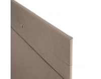 Čalúnená jednolôžková posteľ (váľanda) Auria Uni - béžovosivá