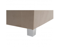 Čalúnená jednolôžková posteľ (váľanda) Auria Uni - béžovosivá