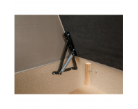 Čalúnená jednolôžková posteľ (váľanda) Auria Uni - béžovosivá