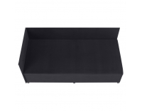 Čalúnená jednolôžková posteľ (váľanda) Auria Uni - sivá