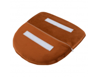 Jedálenské kreslo Auril - terakota (Velvet) / čierna