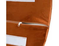 Jedálenské kreslo Auril - terakota (Velvet) / čierna