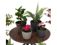 Plastový kvetináč Auson Typ 2 - grafit