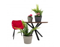 Plastový kvetináč Auson Typ 2 - grafit