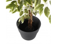 Plastový kvetináč Auson Typ 2 - grafit