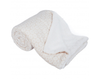 Obojstranná baránková deka Avanti 150x200 cm - béžová / biela / vzor