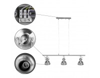 Visiaca lampa Avier Typ 4 - matný nikel