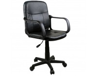 Kancelárske kreslo s podrúčkami Ayla - čierna