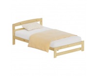 Drevená posteľ s roštom Azra 120x200 cm - prírodná
