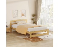 Drevená posteľ s roštom Azra 120x200 cm - prírodná