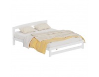 Drevená posteľ s roštom Azra 160x200 cm - biela