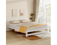 Drevená posteľ s roštom Azra 160x200 cm - biela