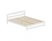Drevená posteľ s roštom Azra 160x200 cm - biela