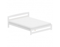 Drevená posteľ s roštom Azra 160x200 cm - biela