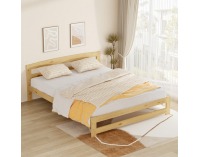 Drevená posteľ s roštom Azra 160x200 cm - prírodná
