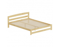Drevená posteľ s roštom Azra 160x200 cm - prírodná