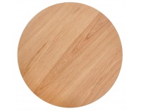 Okrúhly príručný stolík Azzura - prírodná / sivá