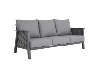 Hliníkový záhradný set Babak - sivá 