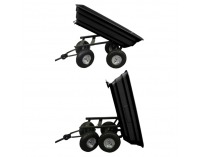 Záhradný vyklápací vozík Babar - čierna