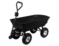 Záhradný vyklápací vozík Babar - čierna