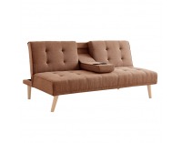 Rozkladacia pohovka Babet - hnedá / buk