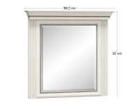 Zrkadlo na stenu Bacopa M - jaseň biely