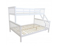 Poschodová posteľ s roštami Bagira 90/140 90/140x200 cm - biela