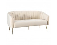 Trojsedačka Bagy - béžová (Velvet) / zlatá
