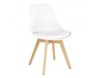 Jedálenská stolička Bali 2 New - biela / buk