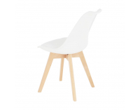 Jedálenská stolička Bali 2 New - biela / buk