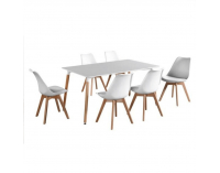 Jedálenská stolička Bali 2 New - biela / buk