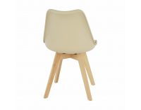 Jedálenská stolička Bali 2 New - cappuccino vanilková / buk