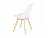 Jedálenská stolička Bali 3 New - biela / buk