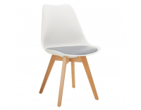 Jedálenská stolička Bali 3 New - biela / sivá / buk