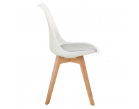 Jedálenská stolička Bali 3 New - biela / sivá / buk