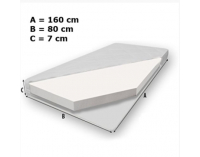 Detská posteľ s matracom Balmo 80x160 cm - modrá / biela