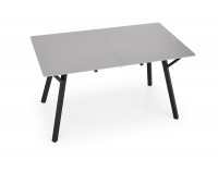 Rozkladací jedálenský stôl Balrog 2 - svetlosivá / čierna