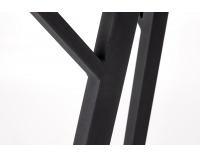 Rozkladací jedálenský stôl Balrog 2 - svetlosivá / čierna