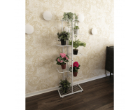 Kovový stojan na kvety Bamir Typ 2 - biela