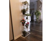 Kovový stojan na kvety Bamir Typ 2 - biela