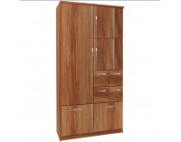 Šatníková skriňa Barcelona 100 5D - slivka wallis