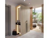 Dvojdverová šatníková skriňa Barcelone 2D - dub barista