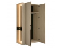 Dvojdverová šatníková skriňa Barcelone 2D - dub barista