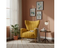 Relaxačné kreslo Baret - žltá