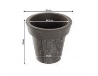 Plastový kvetináč Begon - sivá