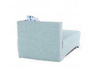 Rozkladacie kreslo s úložným priestorom Bella L - mentolová / sivá