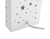 Stolná lampa Belle Typ 1 - biela / vzor hviezdy