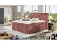 Čalúnená manželská posteľ s úložným priestorom Beneto 140 - ružová (Kronos 29)
