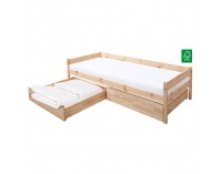 Drevená posteľ s roštom Beny 90 - prírodná