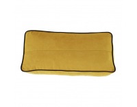 Rozkladacia pohovka s úložným priestorom Bernia - žltá / čierna / buk